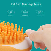 Pet Shampoo Brush PawLuxe 2-in-1 Bath & Massage Brush