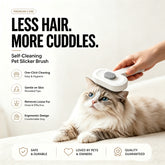 Self Cleaning Slicker Brush FurEase Dog & Cat Grooming