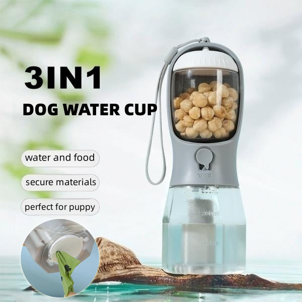 PawGo 3-in-1 Travel Water Bottle