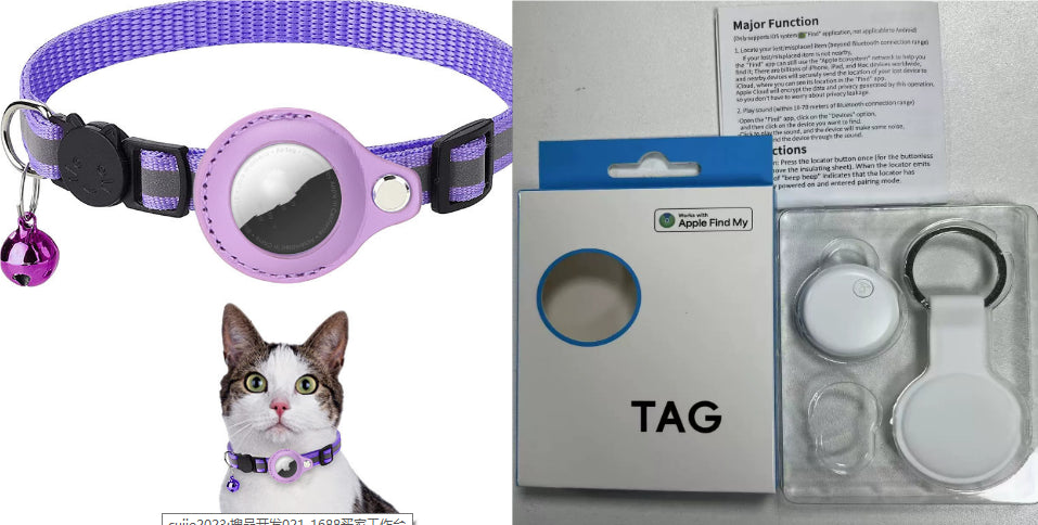 AirTag Pet Collar Holder  TrackPaw Reflective Waterproof Case