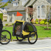 Dog Bike Trailer Foldable Pet Bicycle Trailer for Medium Dogs