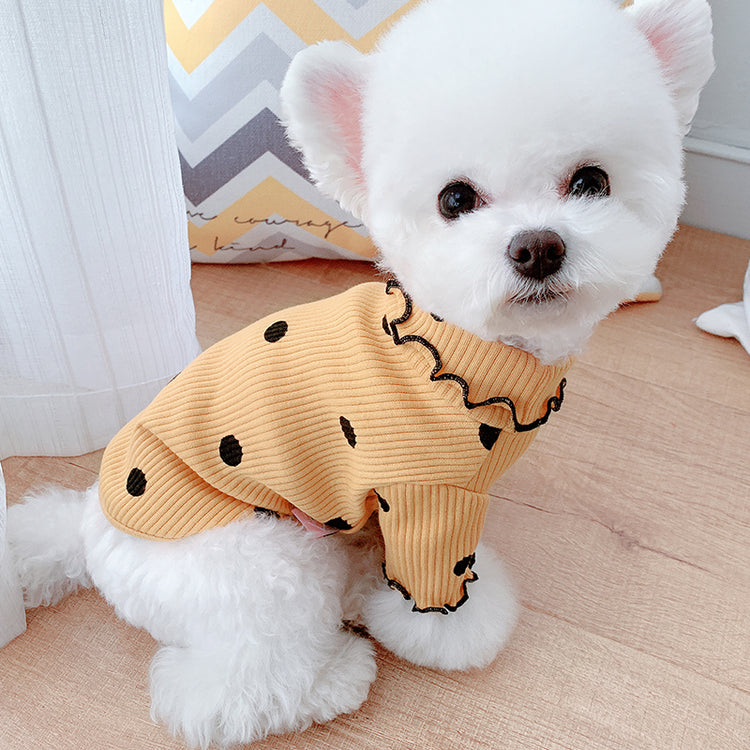Polka Dot Dog Shirt PawPolka Soft Cotton Turtleneck