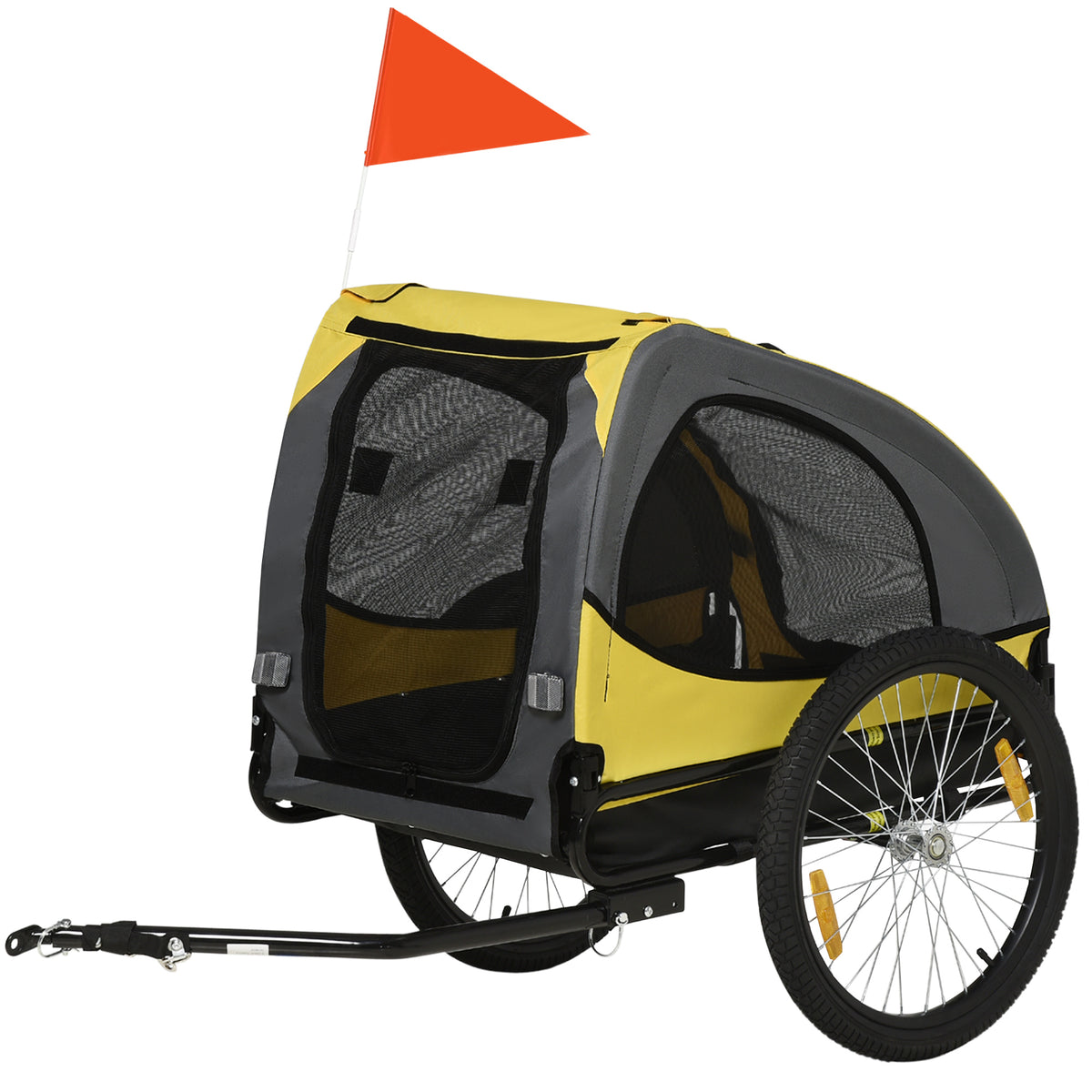 Dog Bike Trailer Foldable Pet Bicycle Trailer for Medium Dogs