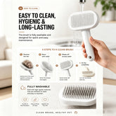 Self Cleaning Slicker Brush FurEase Dog & Cat Grooming