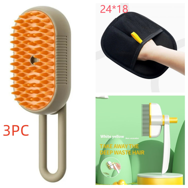 SteamPaw 3-in-1 Electric Steam Grooming Brush