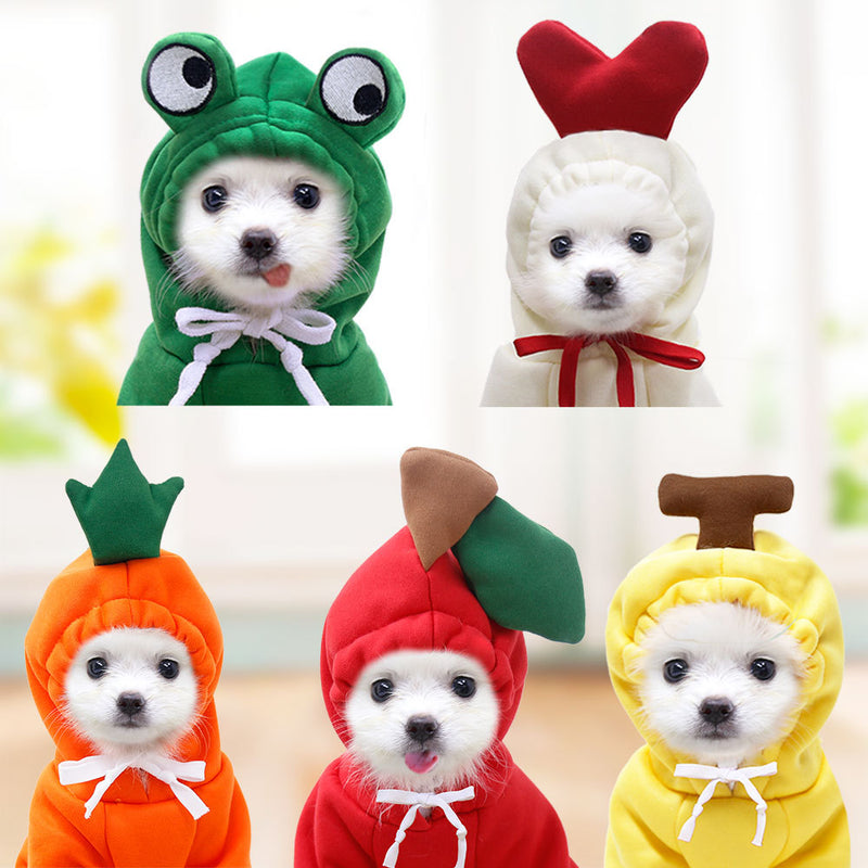 FruitPaws Cozy Fruit Fleece Pet Hoodie