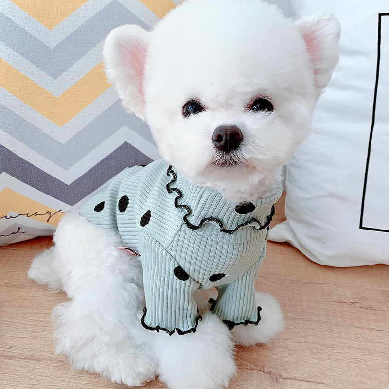 Polka Dot Dog Shirt PawPolka Soft Cotton Turtleneck