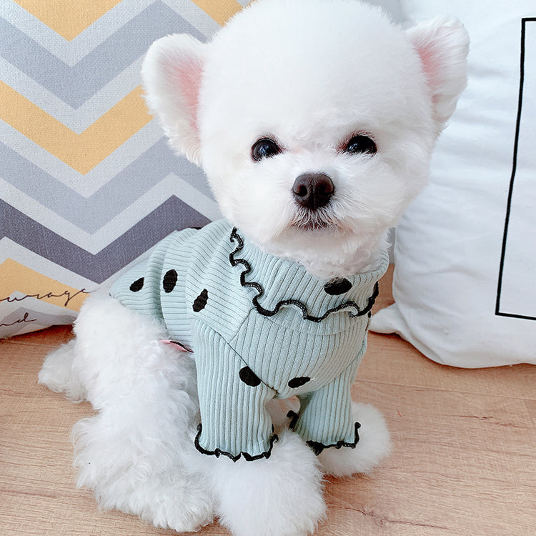 Polka Dot Dog Shirt PawPolka Soft Cotton Turtleneck
