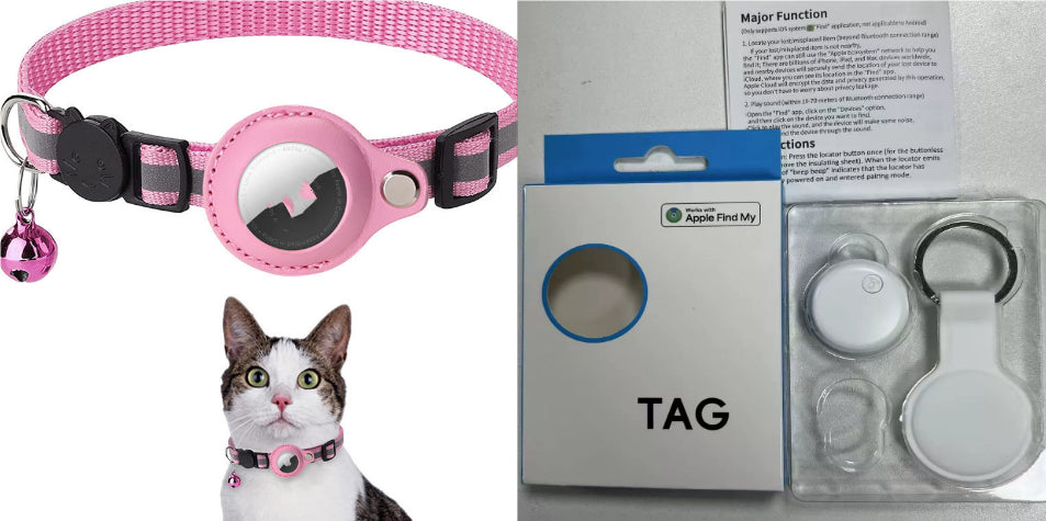 AirTag Pet Collar Holder  TrackPaw Reflective Waterproof Case