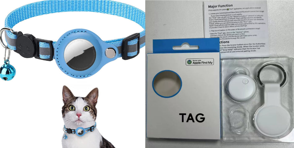 AirTag Pet Collar Holder  TrackPaw Reflective Waterproof Case