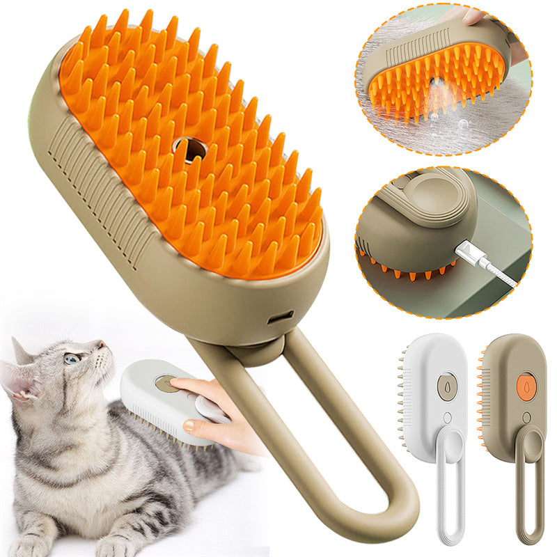 SteamPaw 3-in-1 Electric Steam Grooming Brush