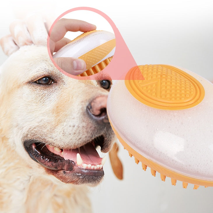 Pet Shampoo Brush PawLuxe 2-in-1 Bath & Massage Brush