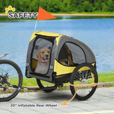 Dog Bike Trailer Foldable Pet Bicycle Trailer for Medium Dogs
