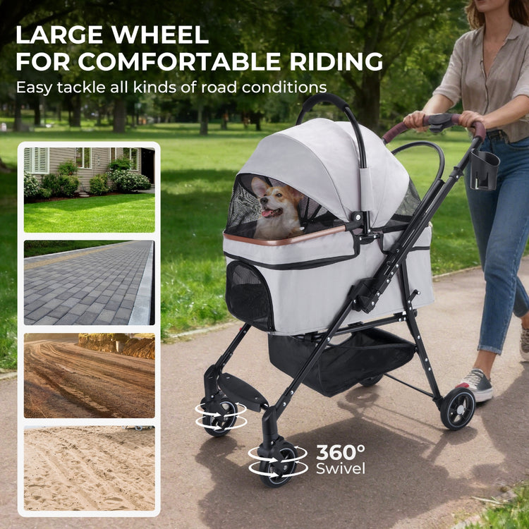 PawCruise The Luxury Foldable Pet Stroller Your Dog Deserves