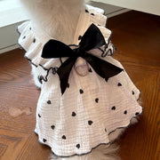 Floral Dog Dress PawBloom Cotton Pet Dress