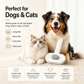 Self Cleaning Slicker Brush FurEase Dog & Cat Grooming