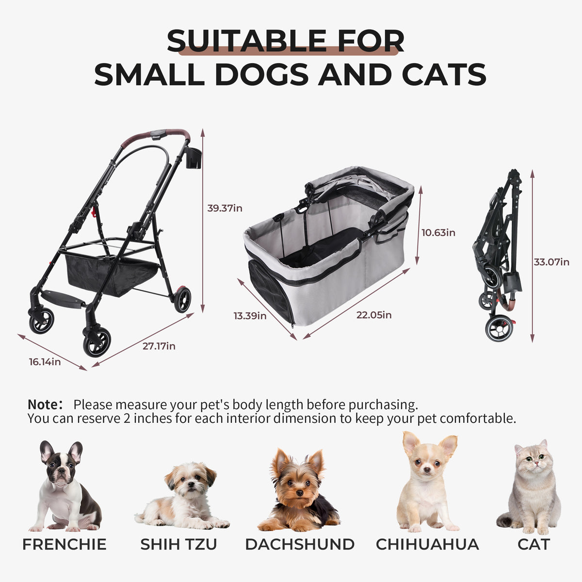 PawCruise The Luxury Foldable Pet Stroller Your Dog Deserves