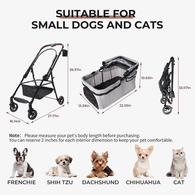 PawCruise The Luxury Foldable Pet Stroller Your Dog Deserves