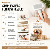 Self Cleaning Slicker Brush FurEase Dog & Cat Grooming