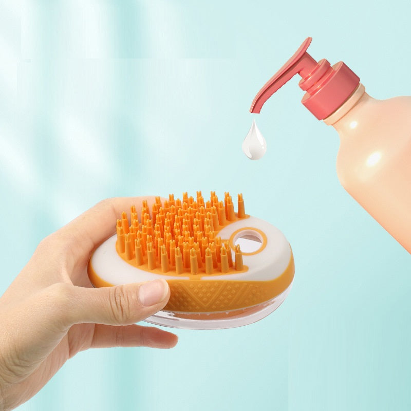Pet Shampoo Brush PawLuxe 2-in-1 Bath & Massage Brush