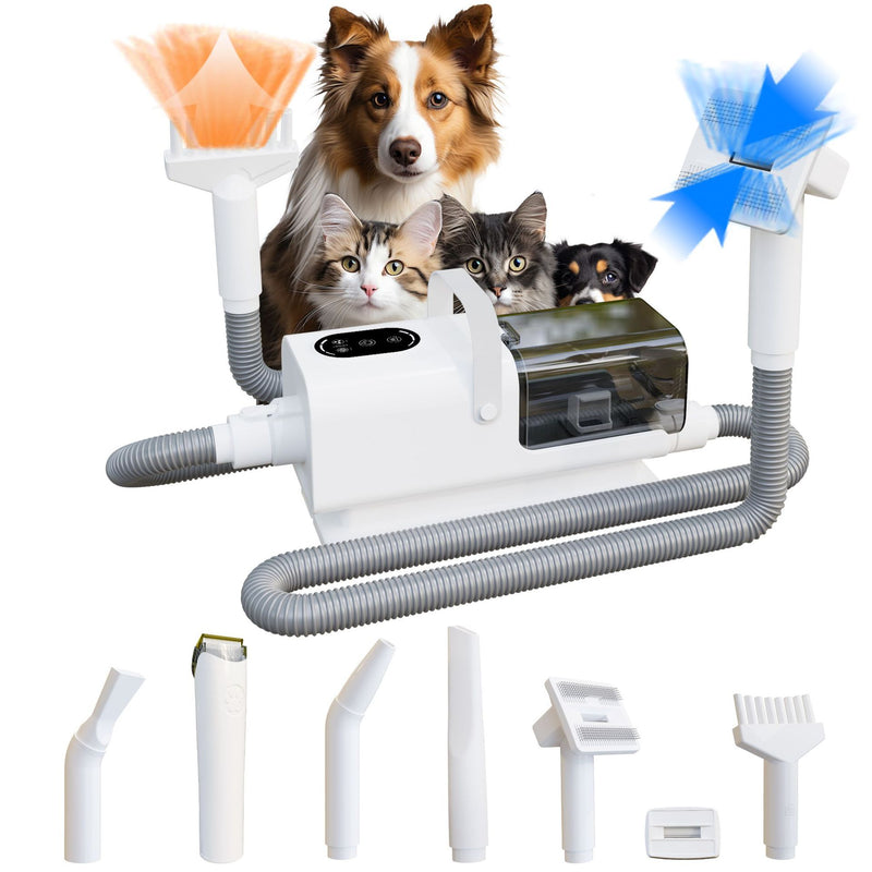 Pet Grooming Vacuum  All-in-One Dog & Cat Grooming Kit
